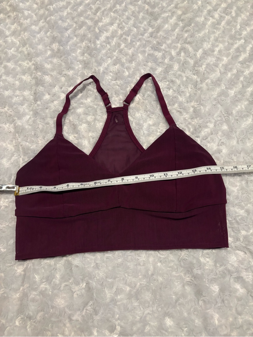 Women's Burgundy Seamless Racerback Bralette